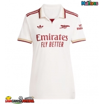 Camisa de Futebol Arsenal Cristhian Mosquera #3 Equipamento Alternativo Mulheres 2025-26 Manga Curta